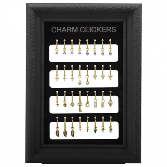 Anneaux clickers doré or fin