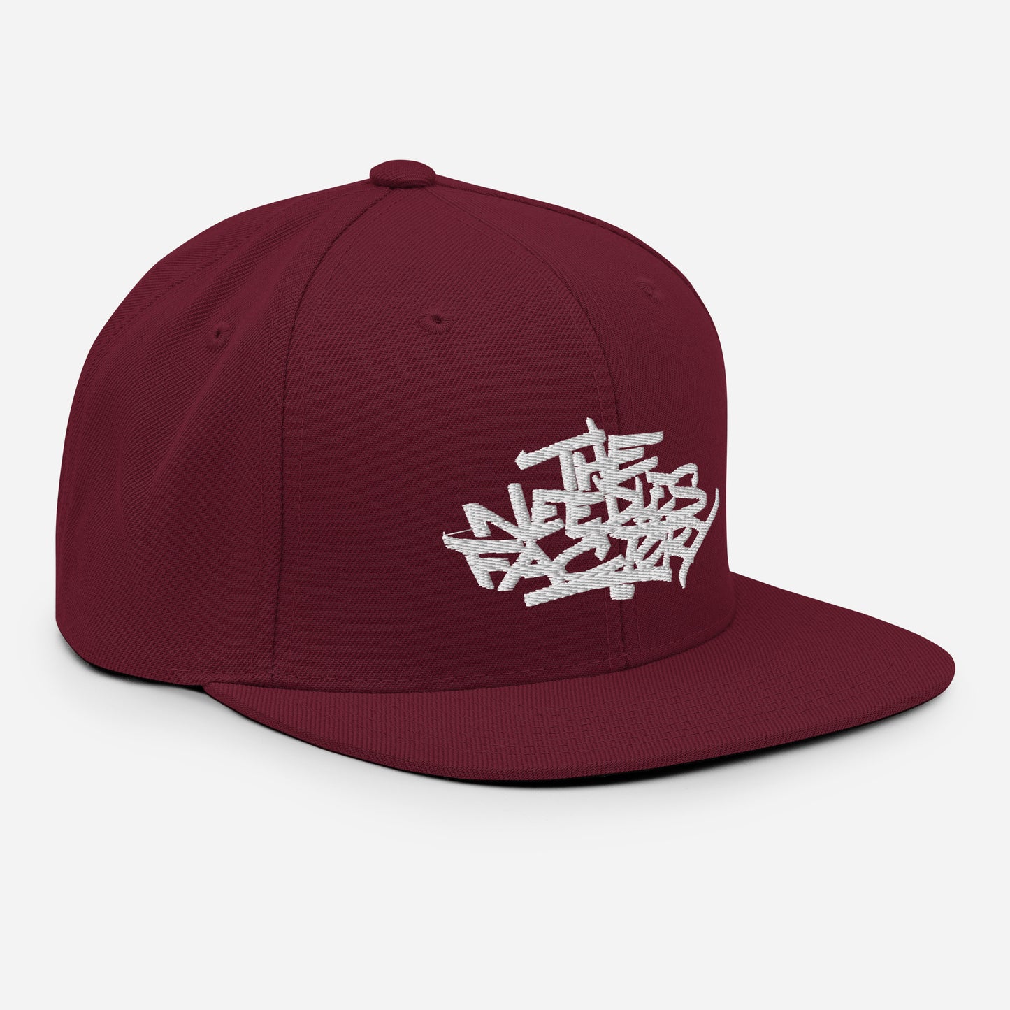 Casquette Snapback Brodé blanc Lettring The Needles Factory Free Shipping