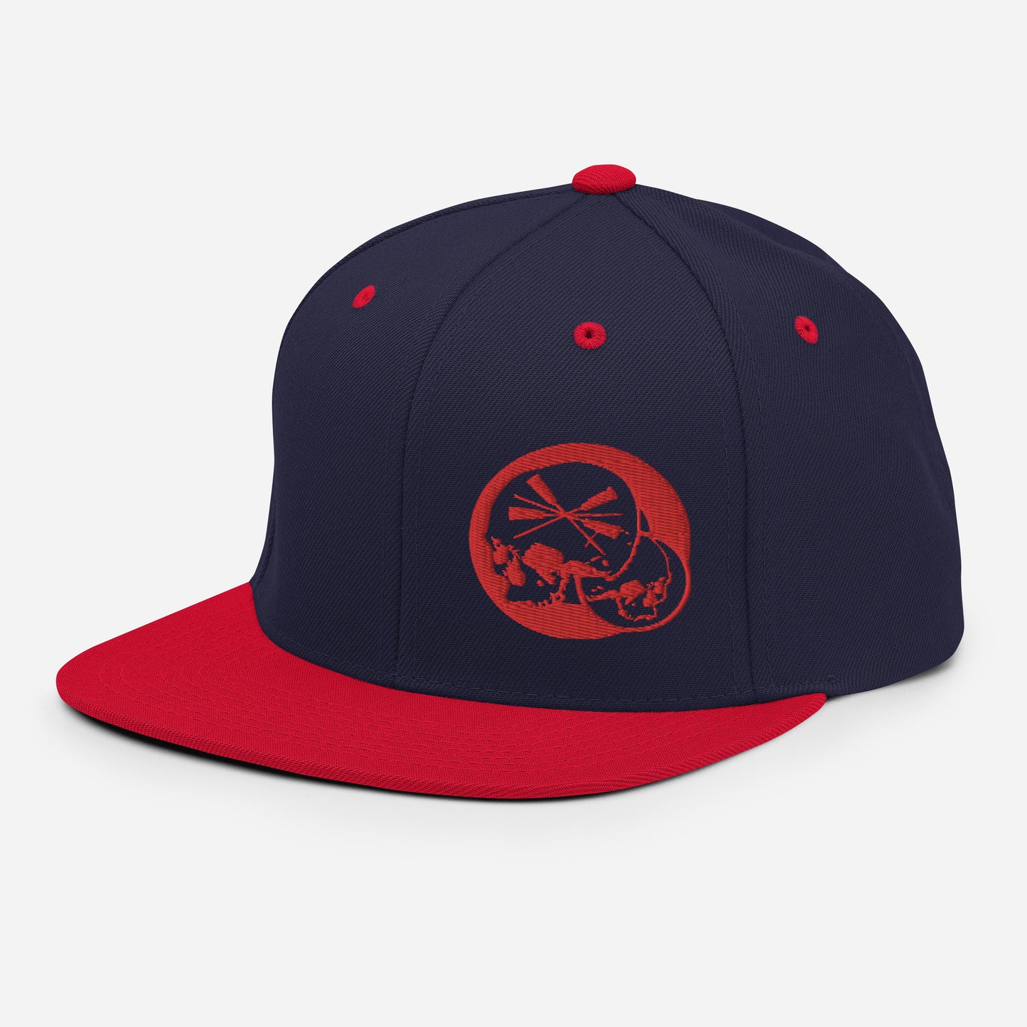 Casquette Snapback Brodé rouge The Needles Factory logo