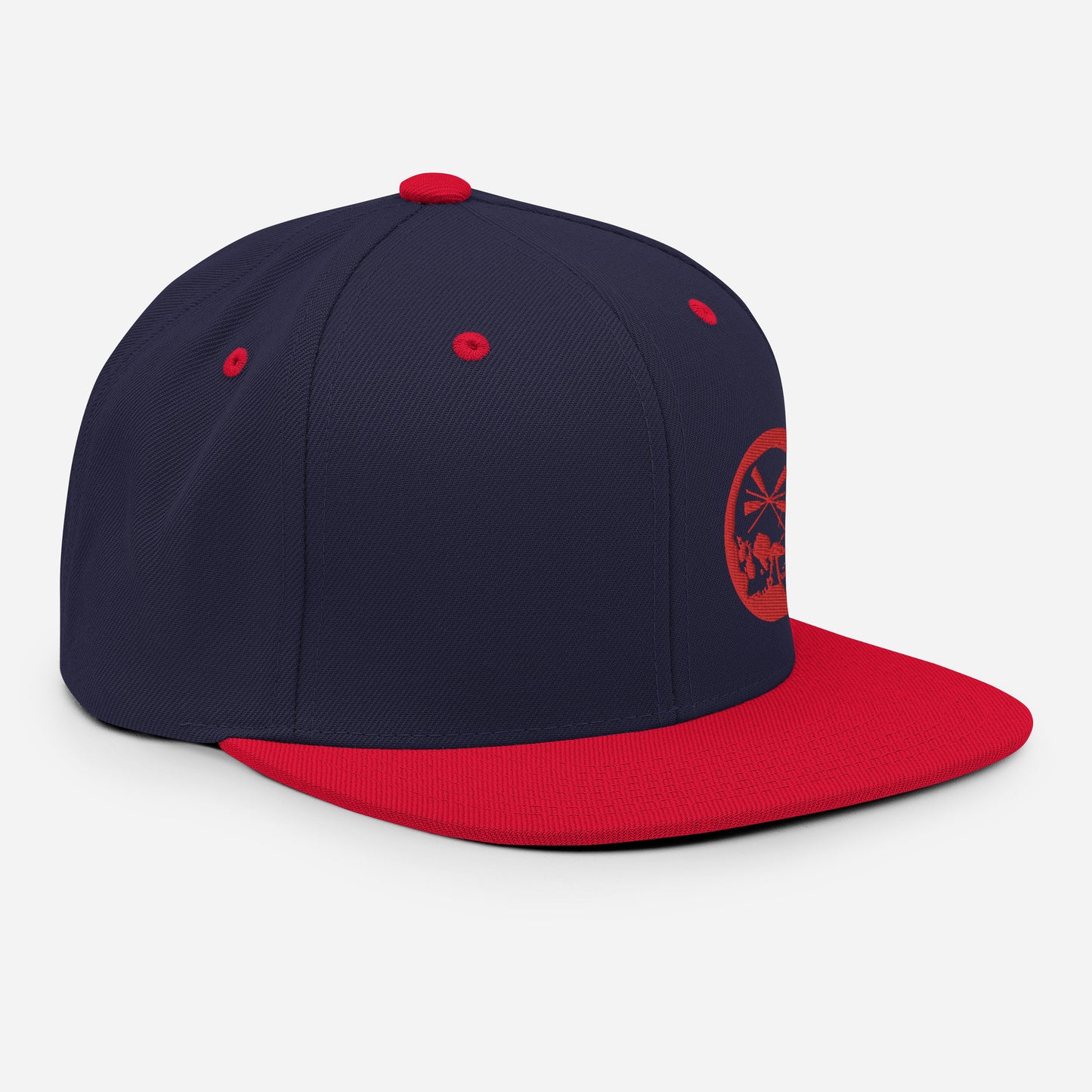 Casquette Snapback Brodé rouge The Needles Factory logo