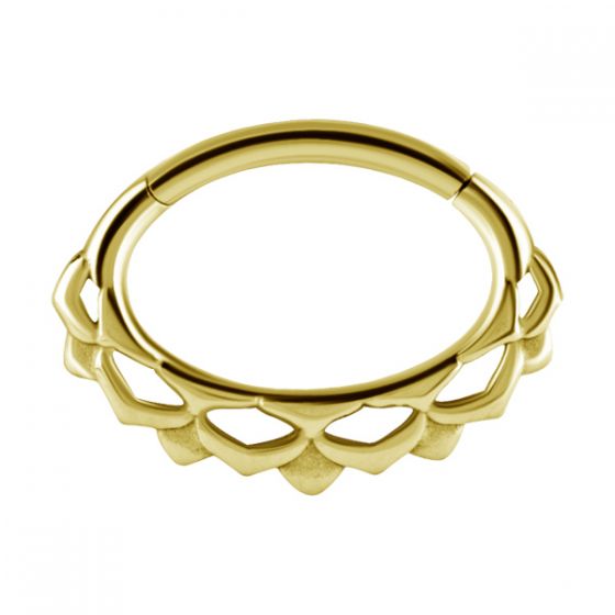 Anneau PVD Gold à charnière