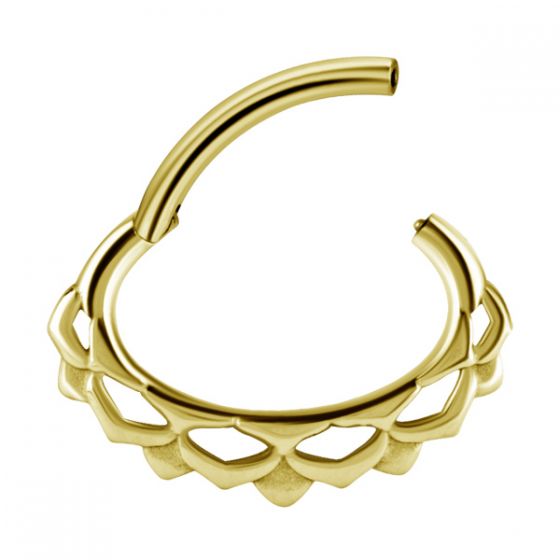 Anneau PVD Gold à charnière