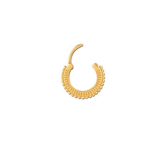 PVD Gold Hinged Ring