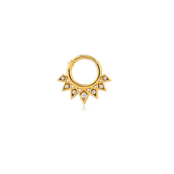 Anneau PVD Gold à charnière