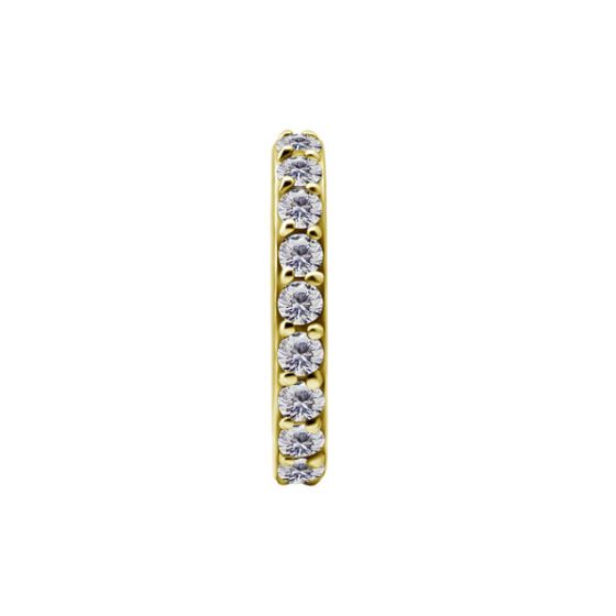Piercing nombril à charnière PVD Gold