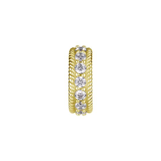 Piercing nombril à charnière PVD Gold