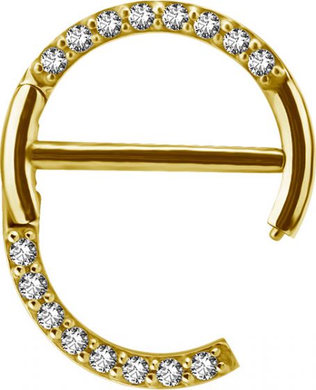 Hinged Nipple Jewelry PVD Gold