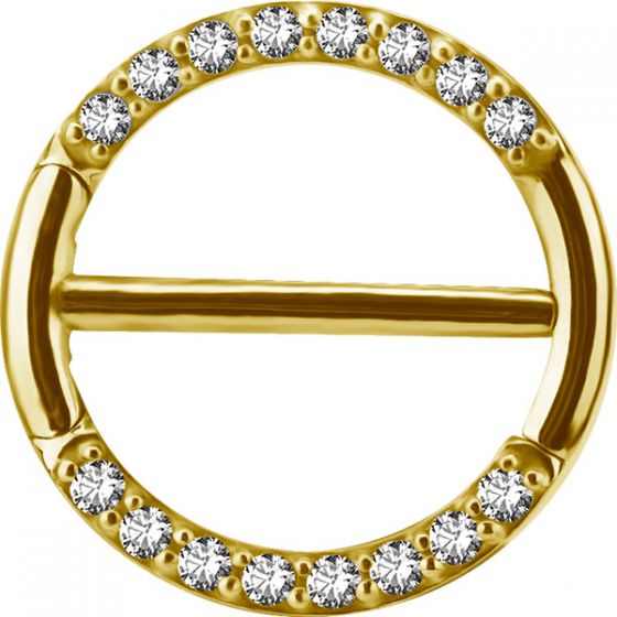 Hinged Nipple Jewelry PVD Gold