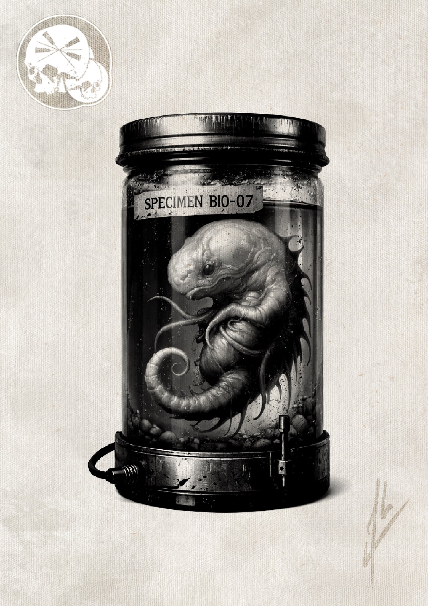 Réservation tatouage – Specimen BIO-07 – Projet dark art organique