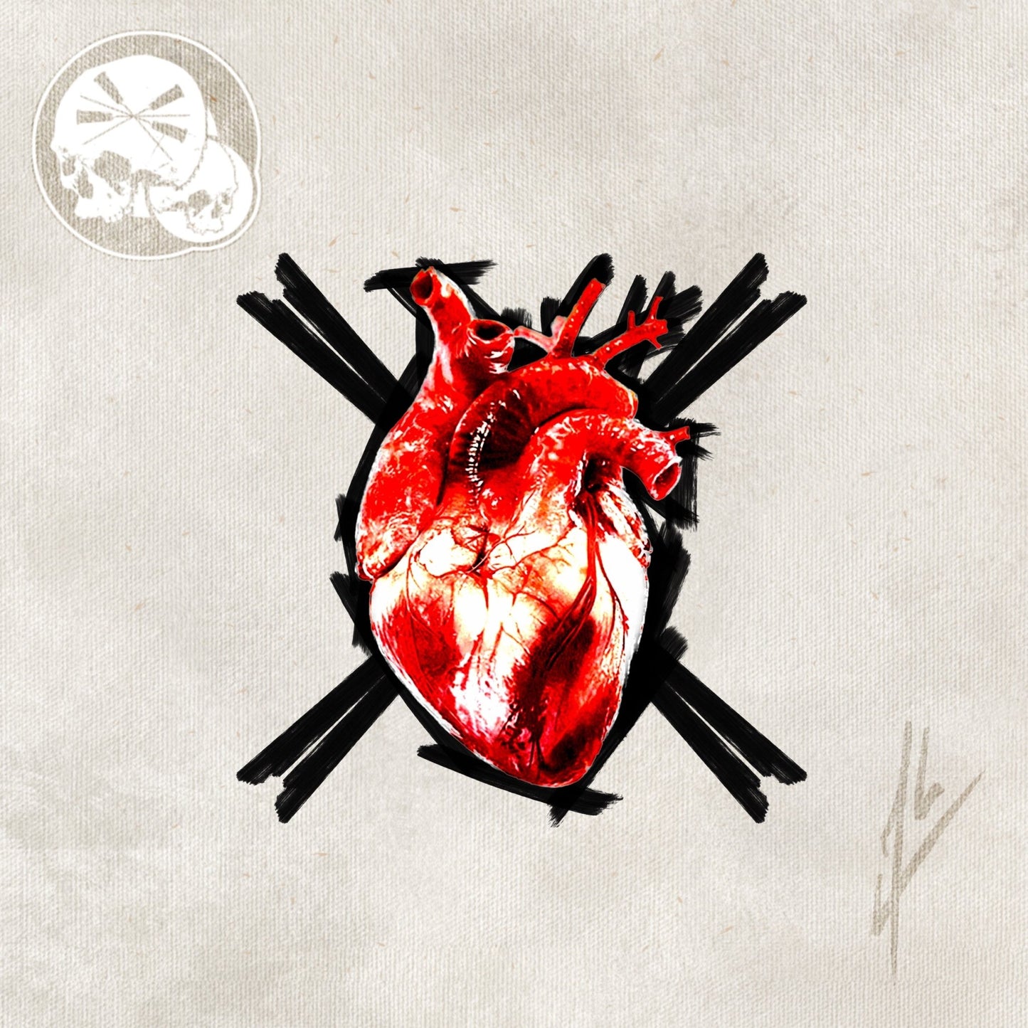 Arrhes Tattoo pour réservation - Flash - Heart Break - avec Alex de The Needles Factory - The Needles Factory