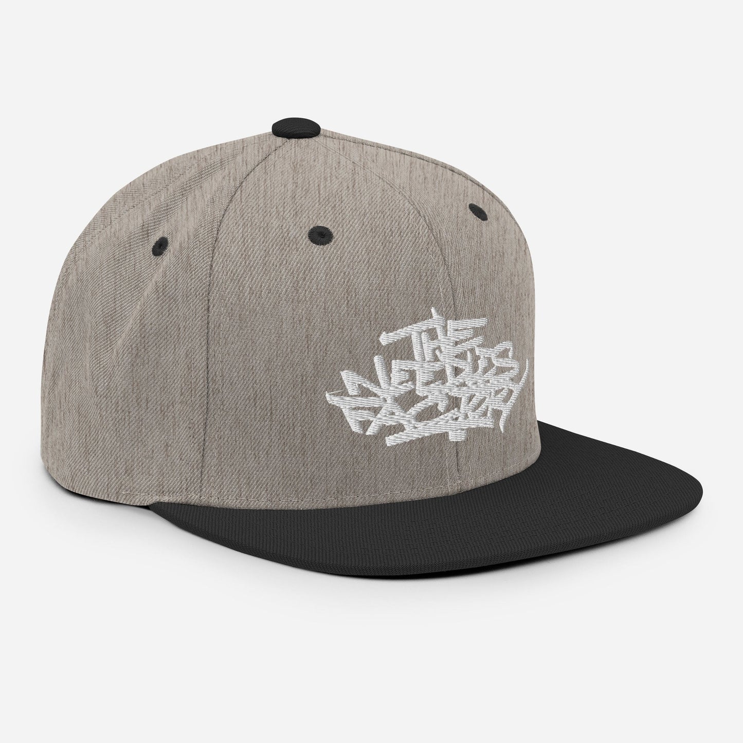 Casquette Snapback Brodé blanc Lettring The Needles Factory Free Shipping - The Needles Factory