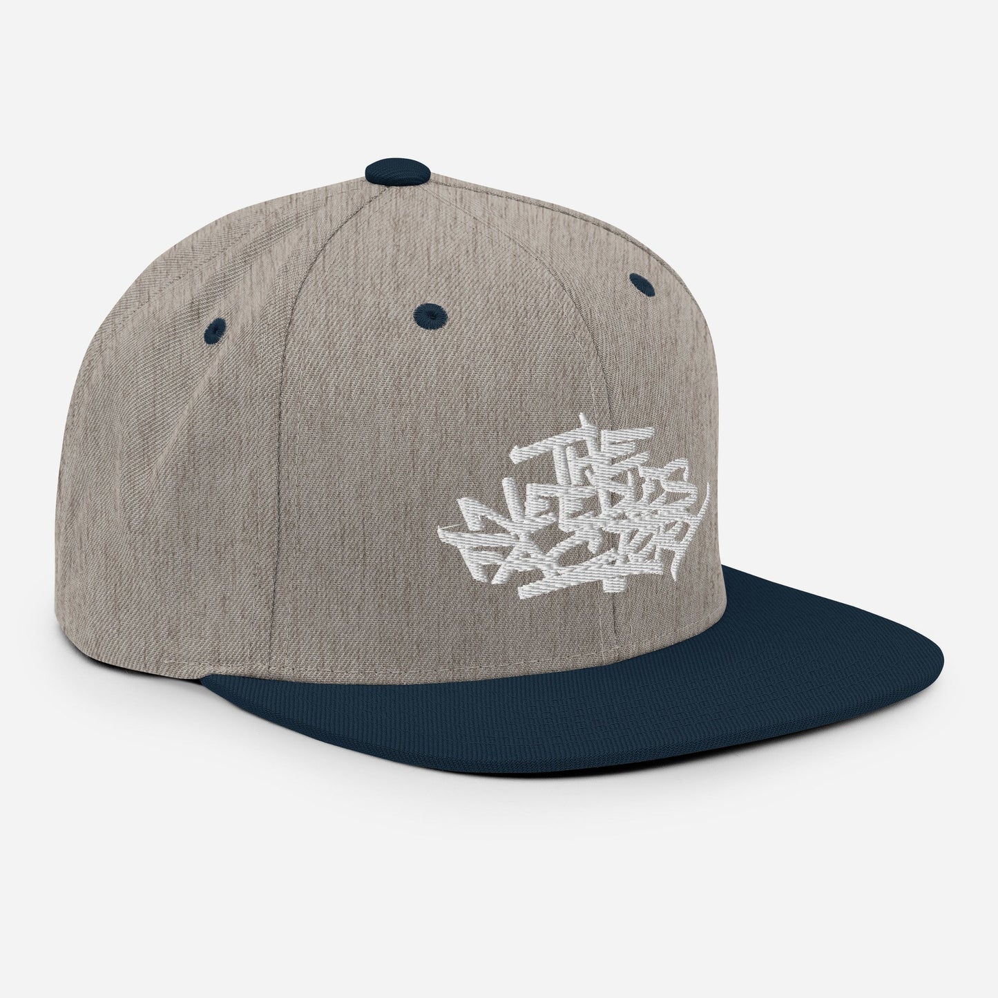 Casquette Snapback Brodé blanc Lettring The Needles Factory Free Shipping - The Needles Factory