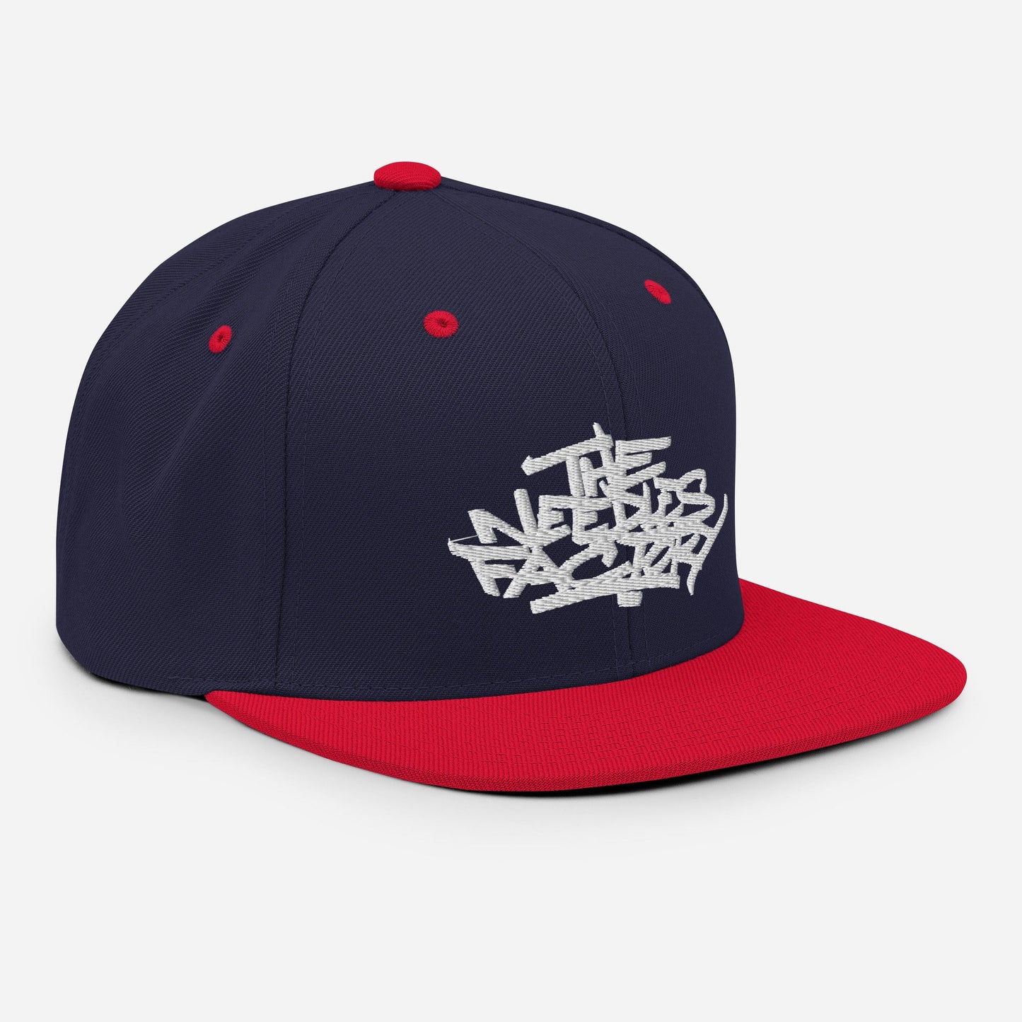 Casquette Snapback Brodé blanc Lettring The Needles Factory Free Shipping - The Needles Factory