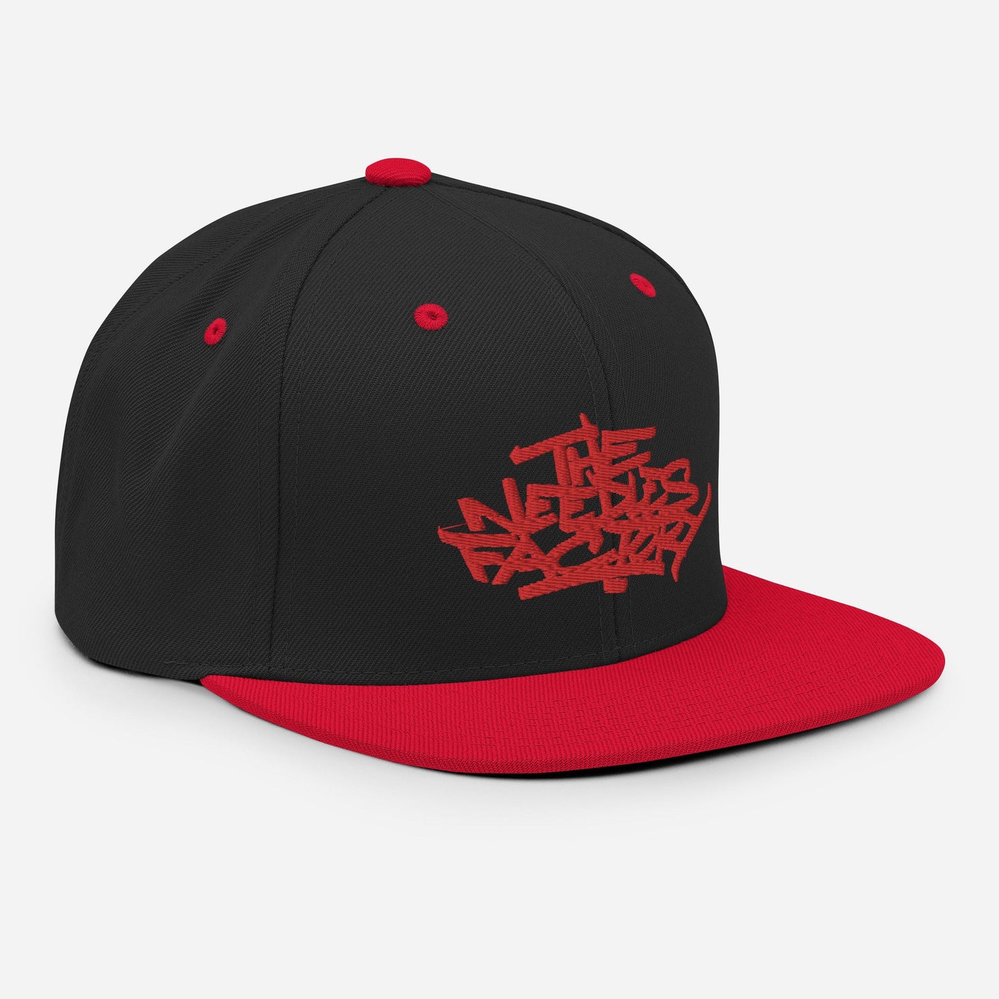 Casquette Snapback Brodé rouge Lettring The Needles Factory Free Shipping - The Needles Factory