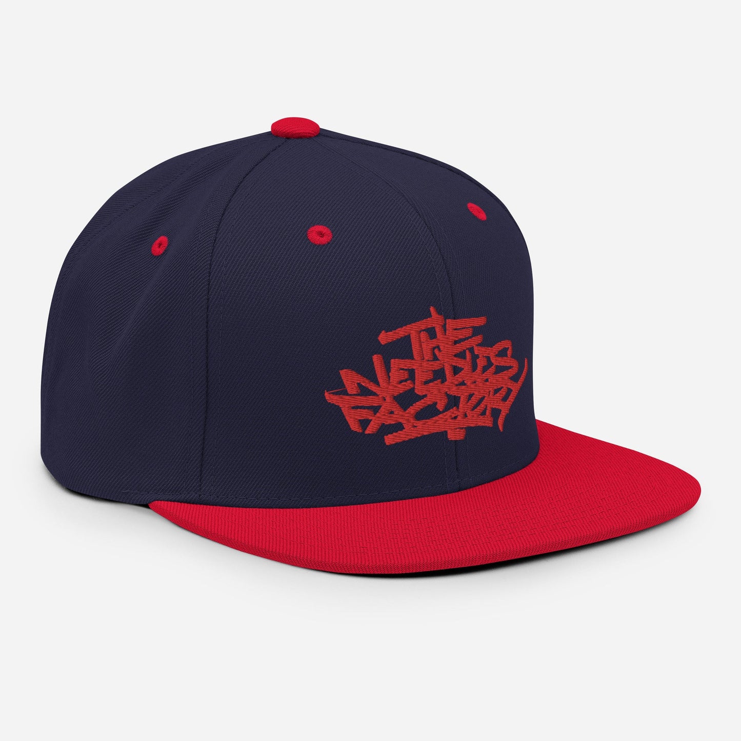 Casquette Snapback Brodé rouge Lettring The Needles Factory Free Shipping - The Needles Factory