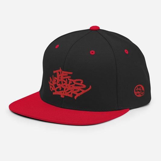 Casquette Snapback Brodé rouge Lettring The Needles Factory Free Shipping - The Needles Factory
