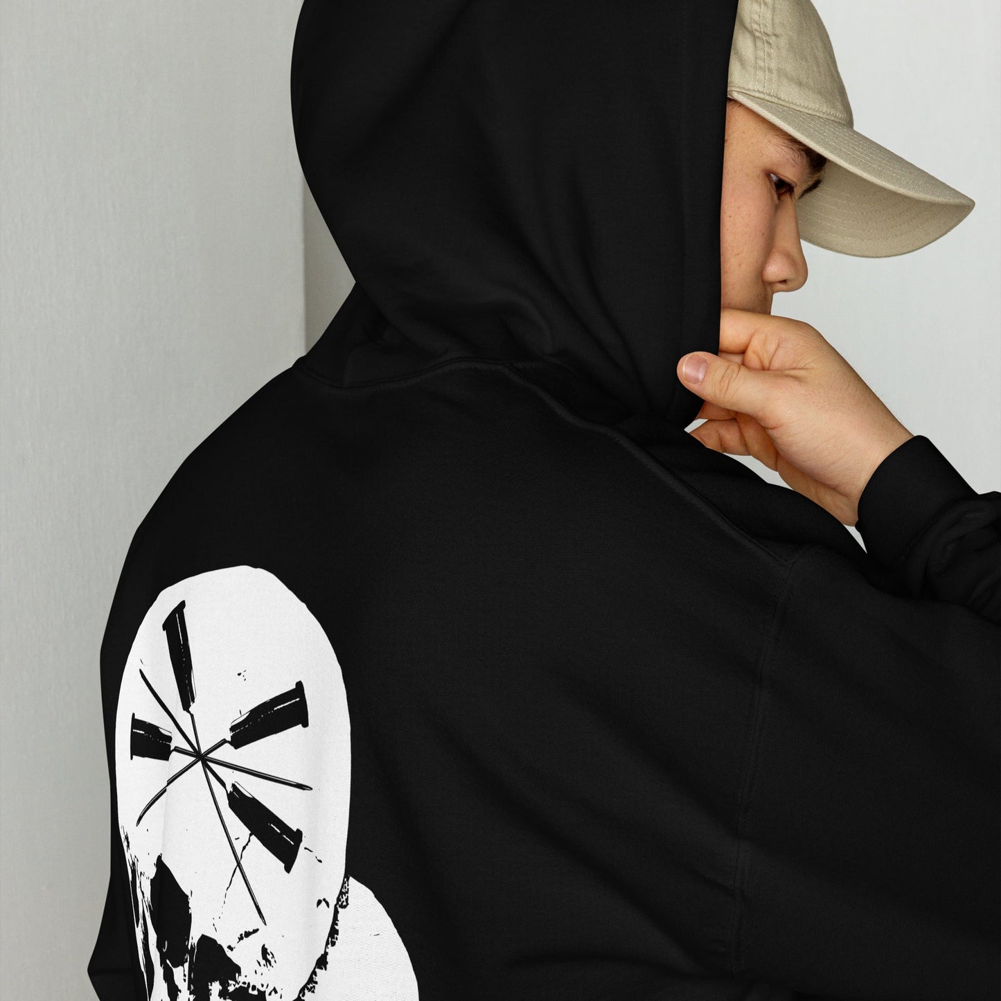 Sweat à capuche The Needles Factory avec logo Skulls & Needles Free Shipping - The Needles Factory