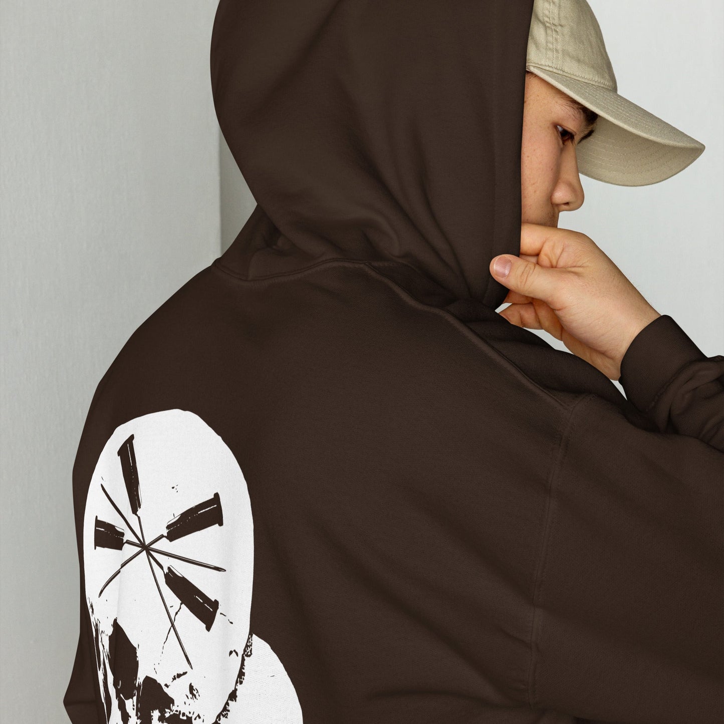 Sweat à capuche The Needles Factory avec logo Skulls & Needles Free Shipping - The Needles Factory