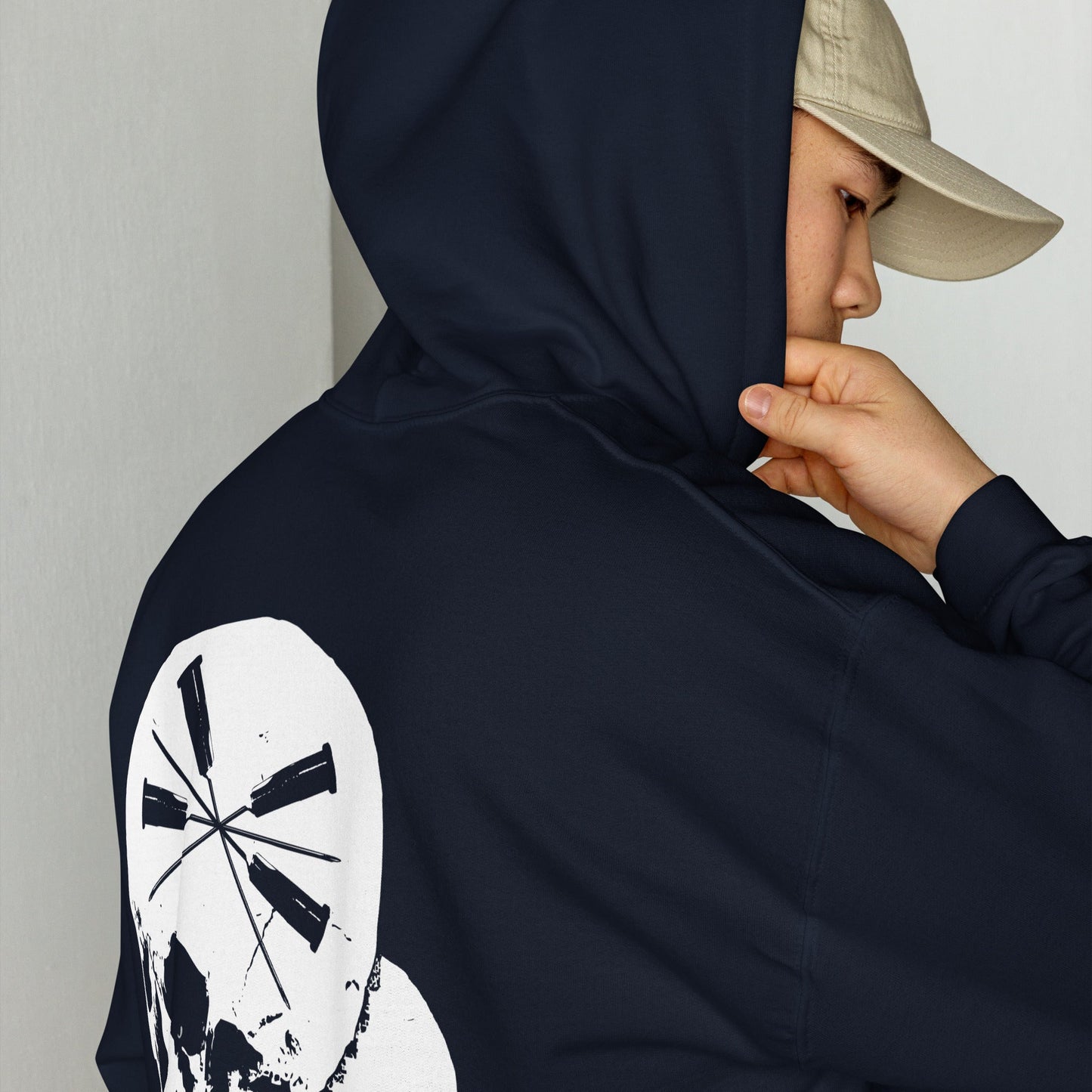 Sweat à capuche The Needles Factory avec logo Skulls & Needles Free Shipping - The Needles Factory