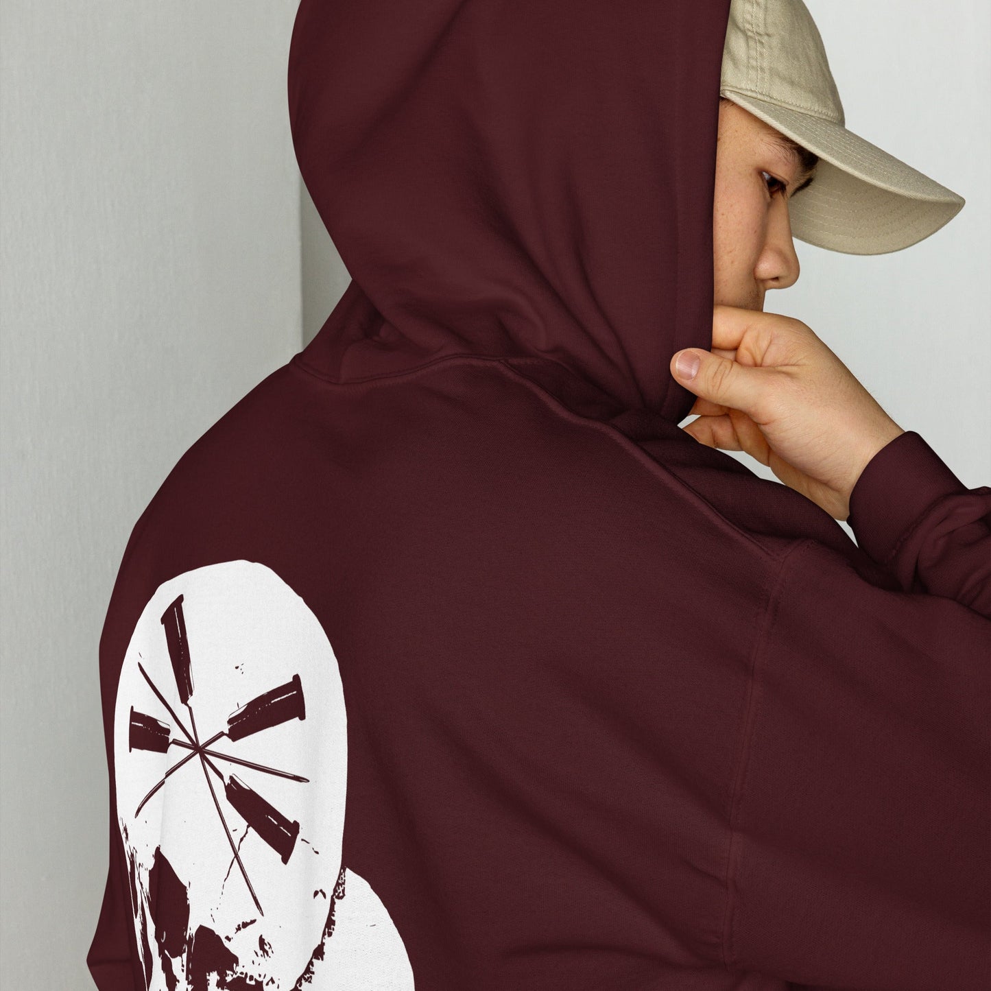 Sweat à capuche The Needles Factory avec logo Skulls & Needles Free Shipping - The Needles Factory