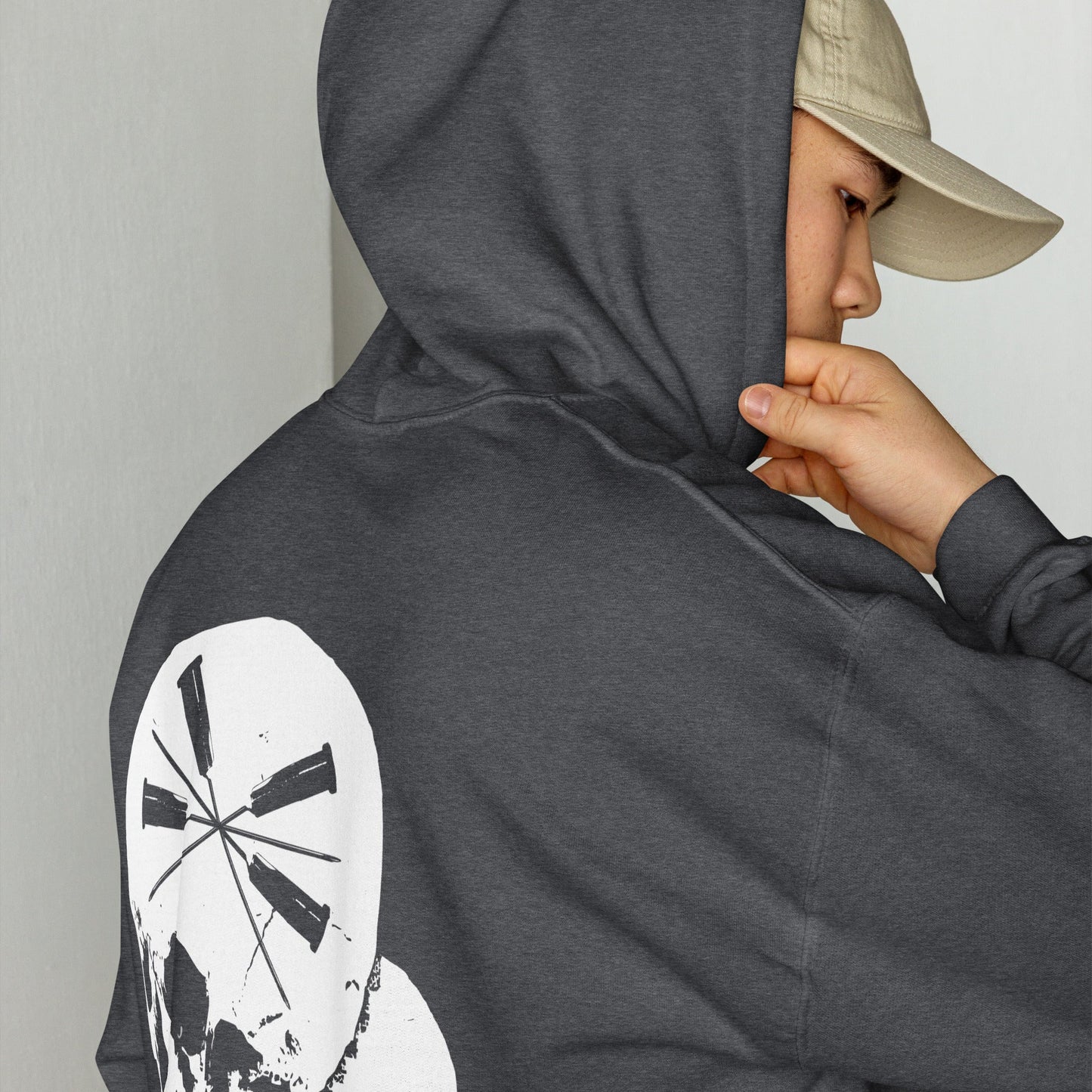 Sweat à capuche The Needles Factory avec logo Skulls & Needles Free Shipping - The Needles Factory