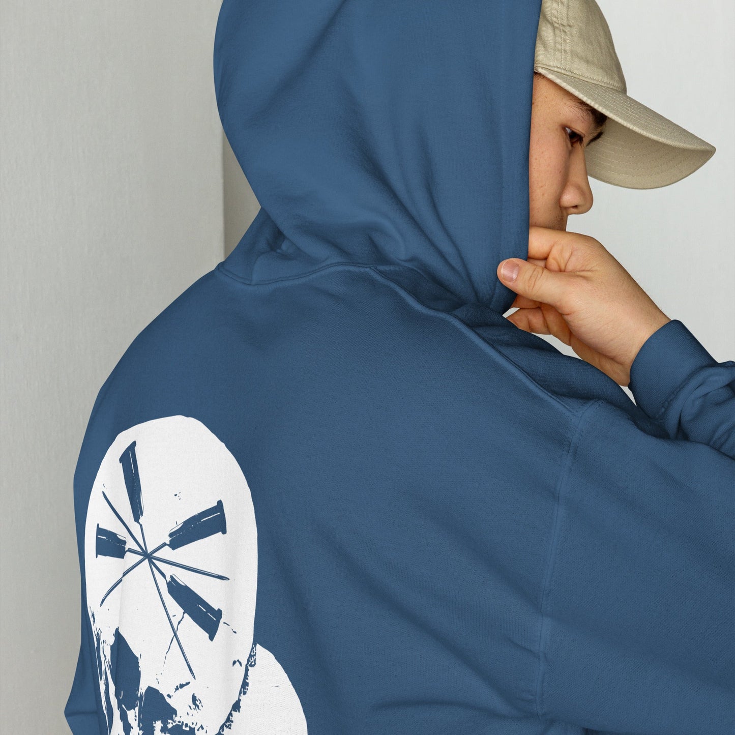 Sweat à capuche The Needles Factory avec logo Skulls & Needles Free Shipping - The Needles Factory