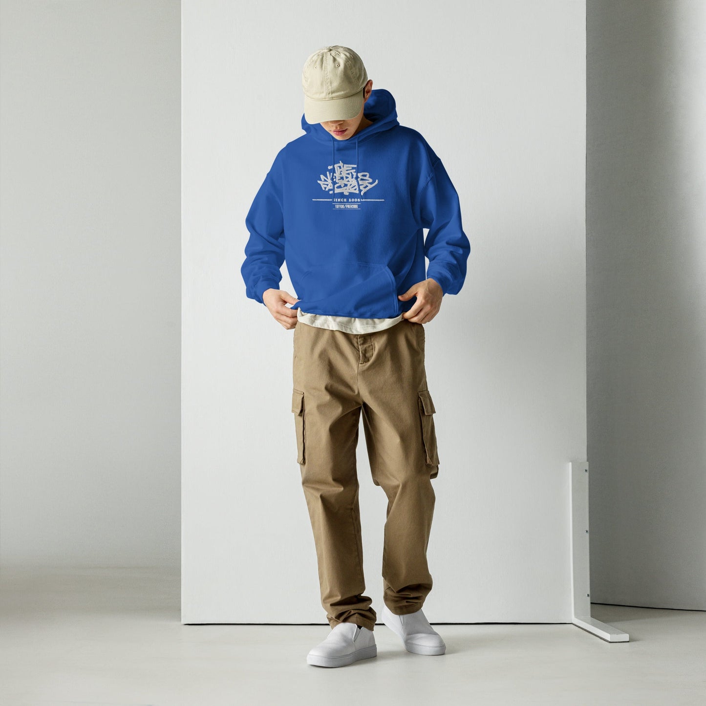 Sweat à capuche The Needles Factory Pivoine graphique Free Shipping - The Needles Factory