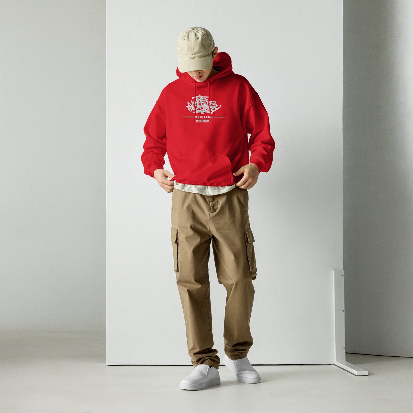 Sweat à capuche The Needles Factory Pivoine graphique Free Shipping - The Needles Factory