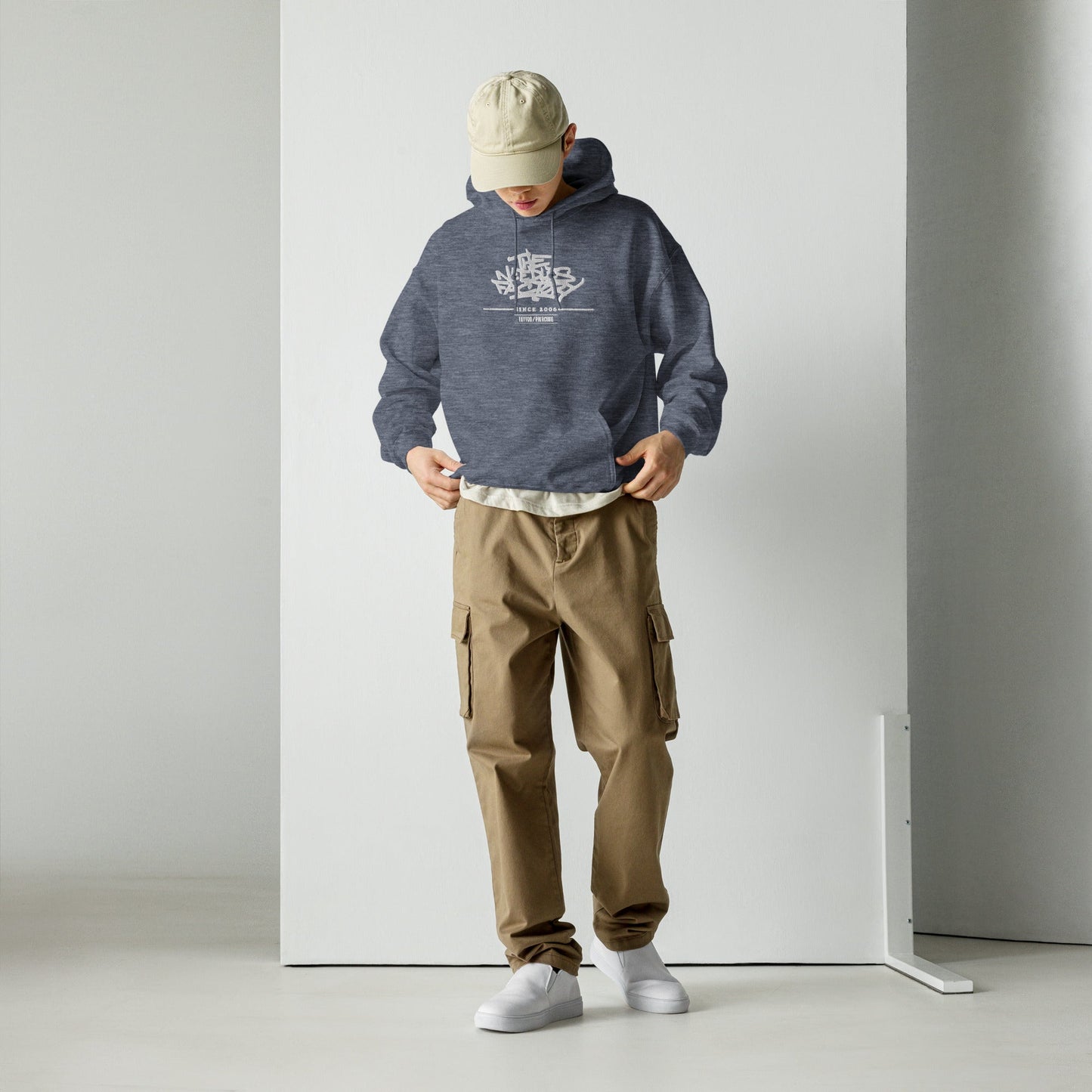 Sweat à capuche The Needles Factory Pivoine graphique Free Shipping - The Needles Factory