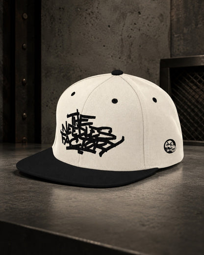 Casquette snapback crème et noire brodée — Cream & Black Edition | The Needles Factory