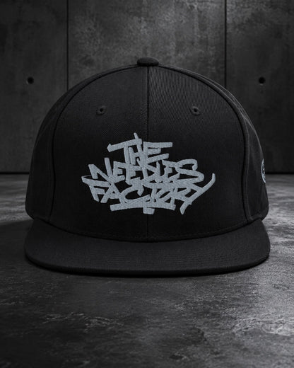 Casquette snapback noire brodée grise — Black Edition | The Needles Factory