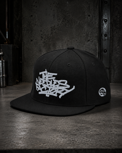 Casquette snapback noire brodée grise — Black Edition | The Needles Factory
