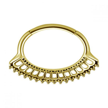 Anneau PVD Gold à charnière
