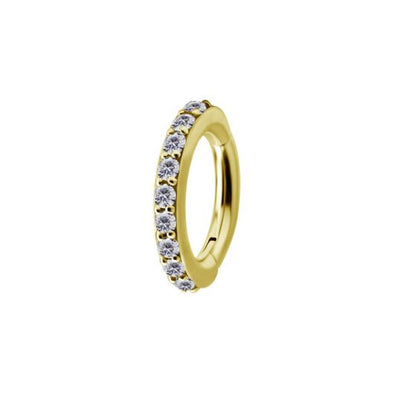PVD Gold Hinged Navel Piercing