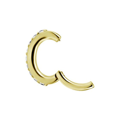 PVD Gold Hinged Navel Piercing