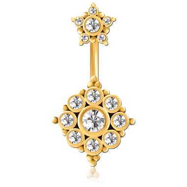 Banane PVD Gold pas de vis interne