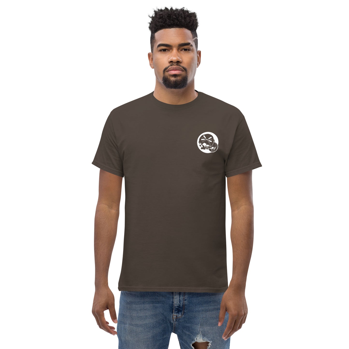 T-shirt classique homme The Needles Factory Pivoine graphique Free Shipping