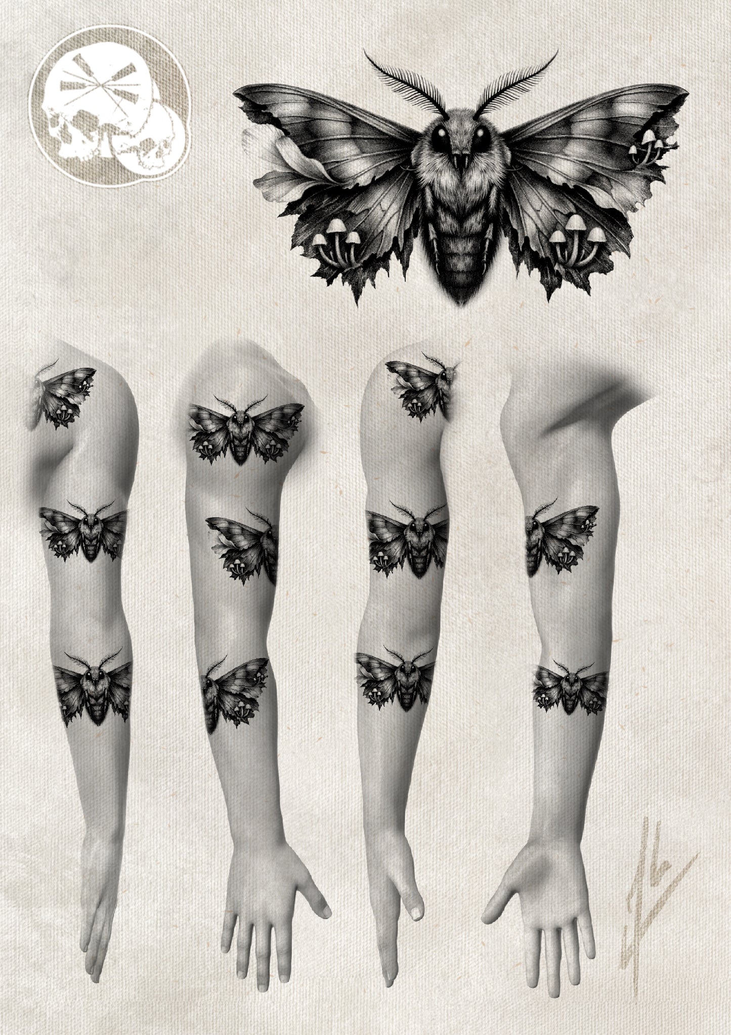 Réservation tatouage — Tatouage papillon de nuit