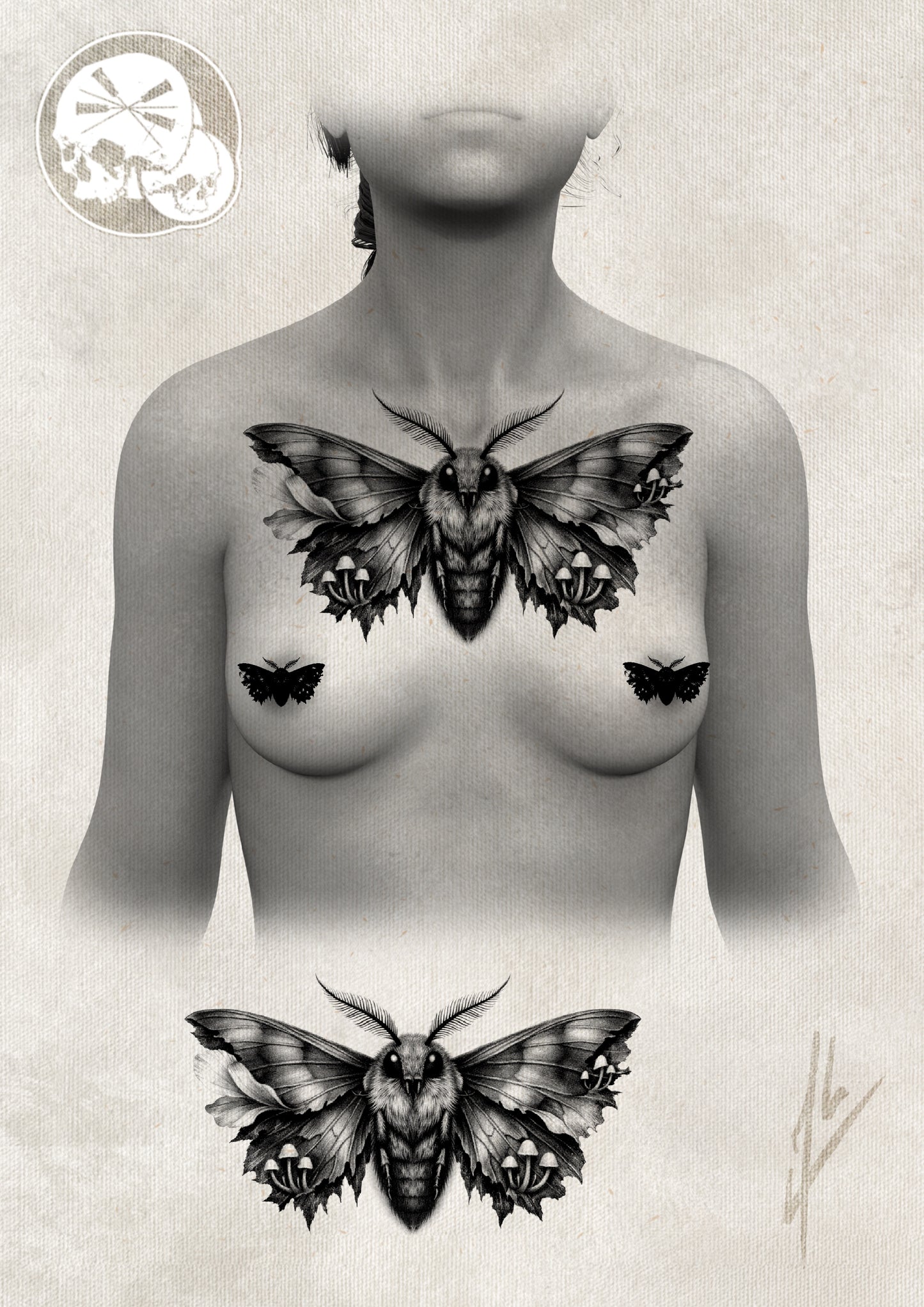 Réservation tatouage — Tatouage papillon de nuit