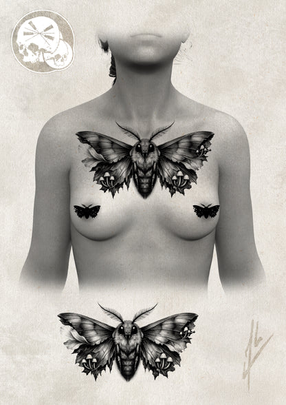 Réservation tatouage — Tatouage papillon de nuit