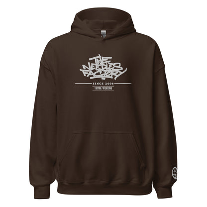 The Needles Factory White Embroidered Hoodie