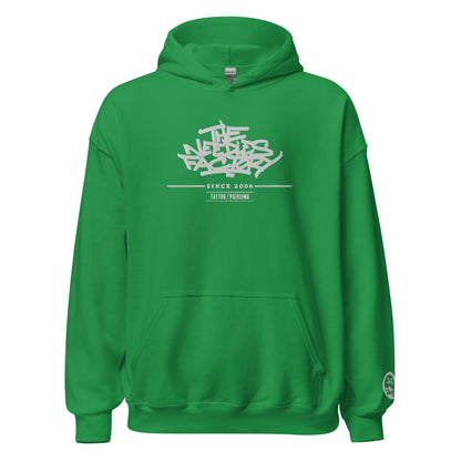 The Needles Factory White Embroidered Hoodie